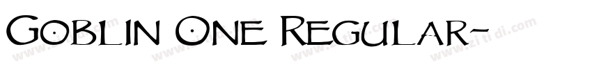 Goblin One Regular字体转换